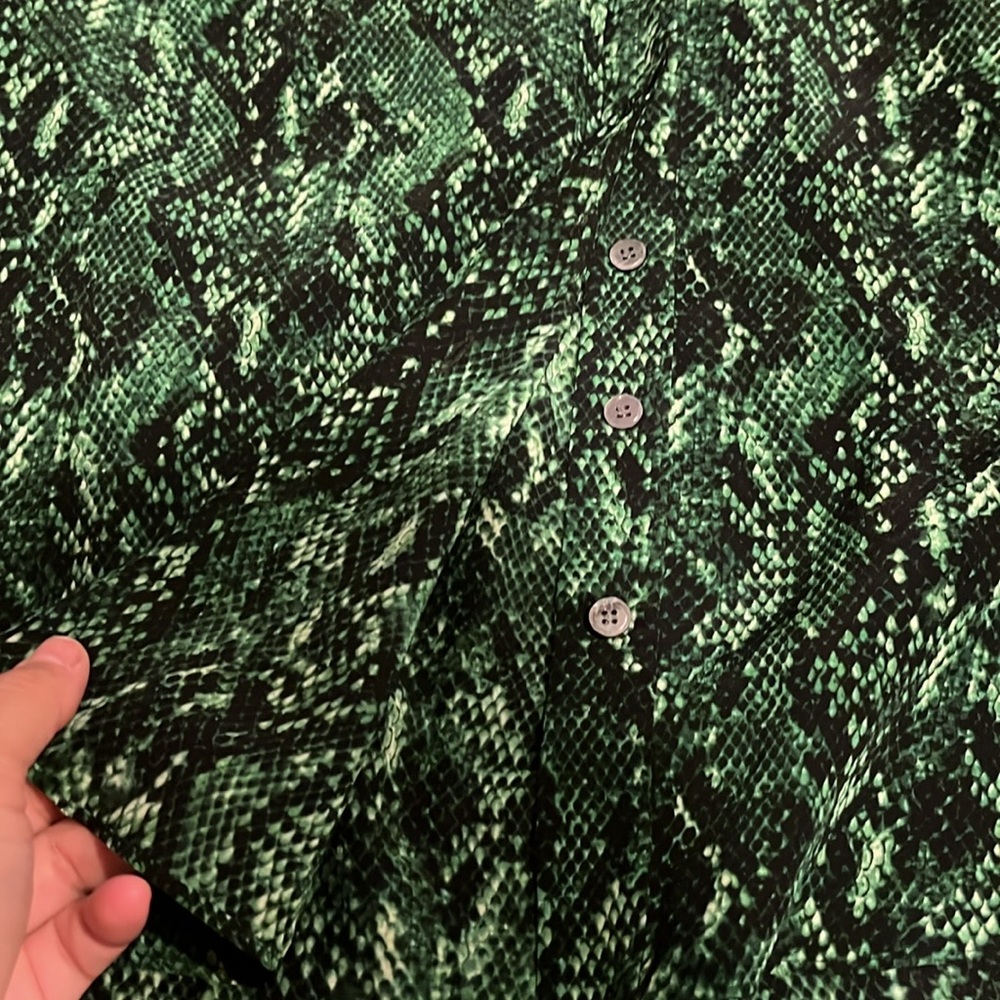 Like New Veronica Beard Merci Python Print Silk B… - image 3